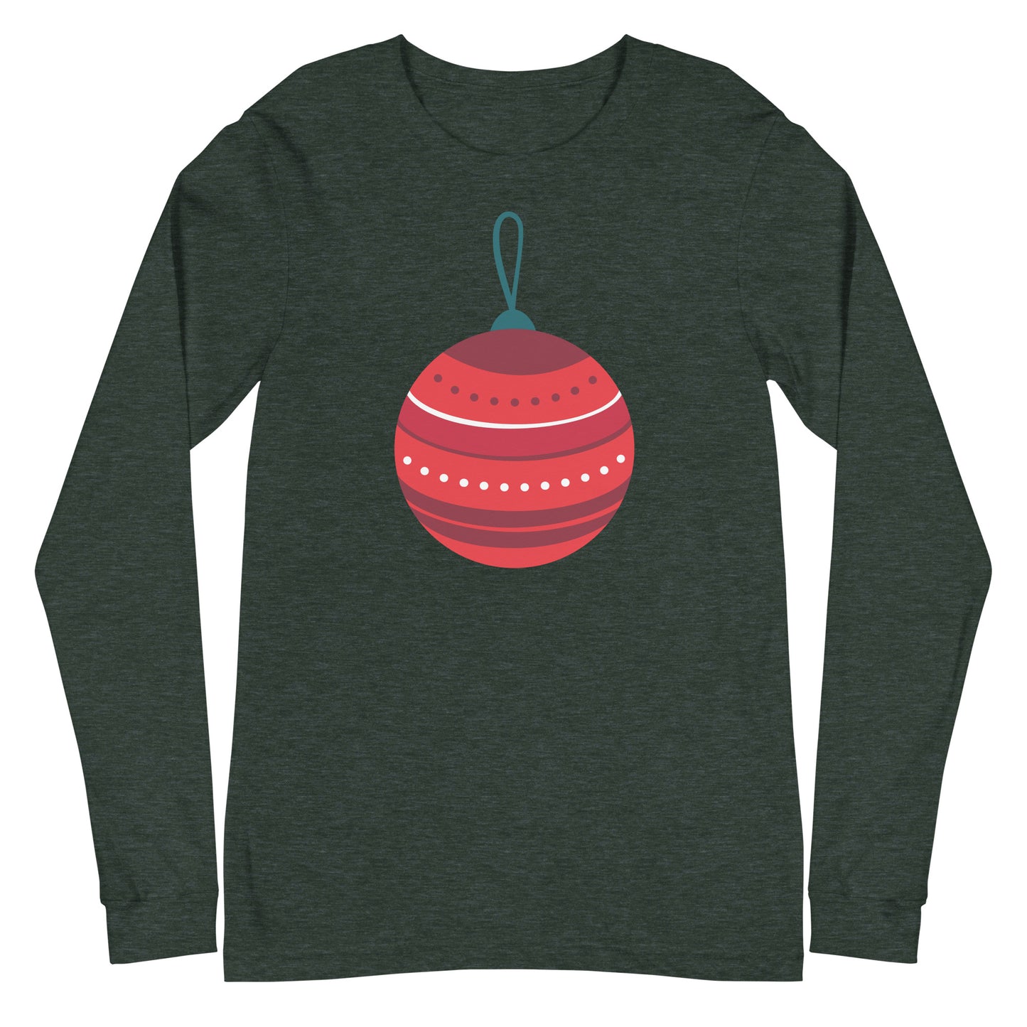 Unisex Long Sleeve Festive Ornament Tee