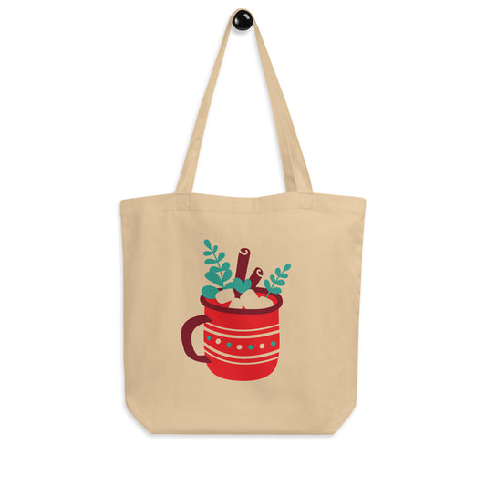 Eco Tote Hot Bag with Hot Cocoa Design