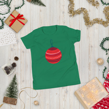 Youth Short Sleeve Festive Ornament T-Shirt